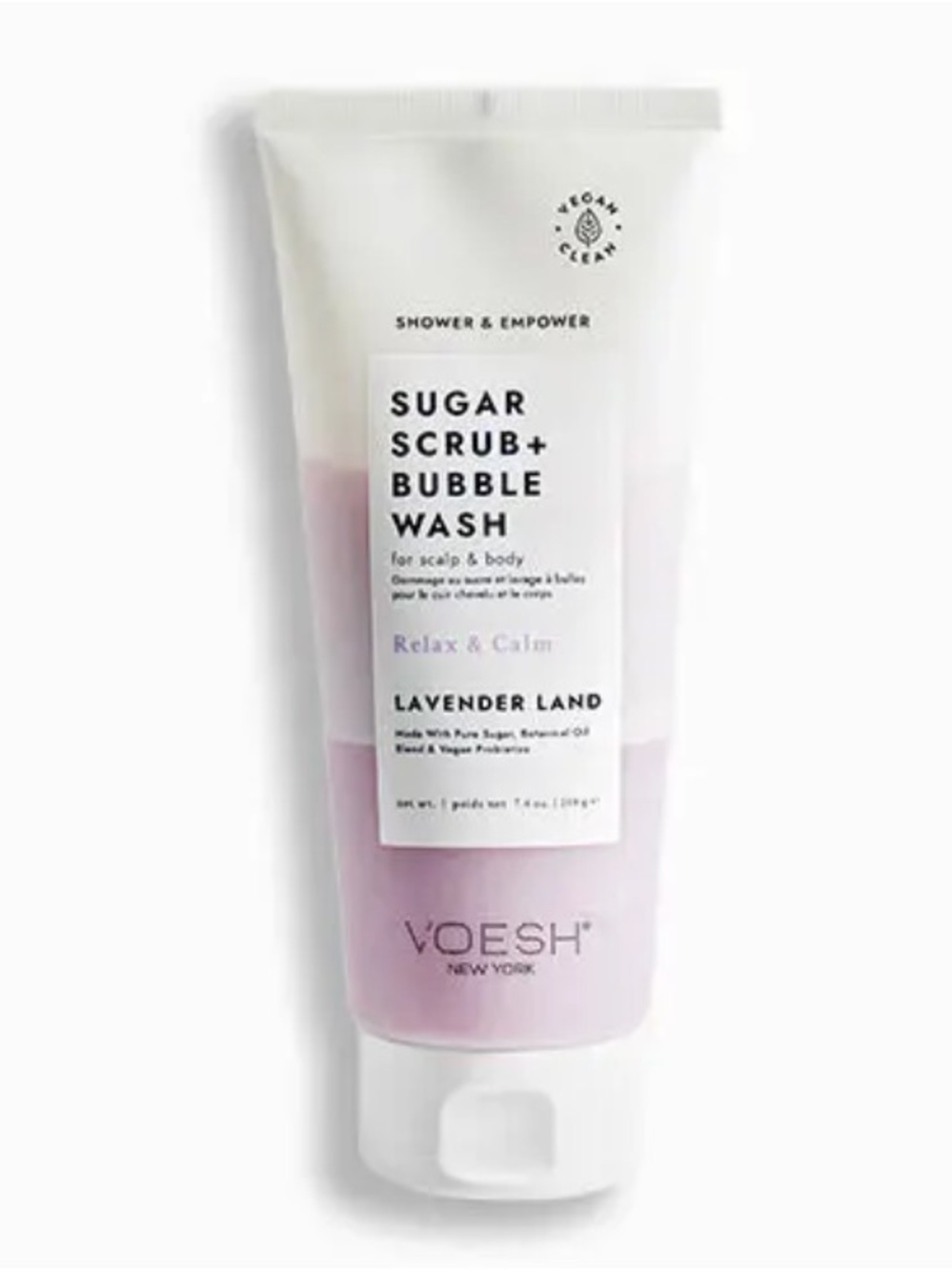 Voesh New York Sugar Scrub + Bubble Wash Lavender Land 7.4oz BRAND NEW/SEALED